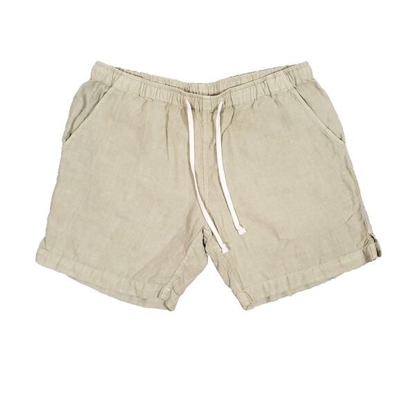 Alex Crane Bo Shorts 100% Linen Mens Medium Jade Green Summer Beach Classic - Picture 1 of 5